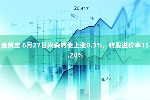 金策宝 6月27日兴森转债上涨0.3%，转股溢价率15.24%