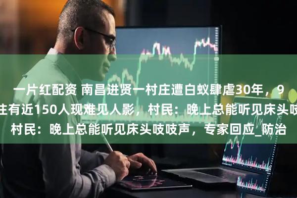 一片红配资 南昌进贤一村庄遭白蚁肆虐30年，92%的房屋受侵害，曾住有近150人现难见人影，村民：晚上总能听见床头吱吱声，专家回应_防治
